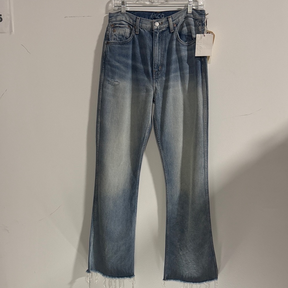 Etica Faded Blue Bootcut Jeans